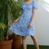Lilou Fresh From LA SS Puff Sleeve Dress