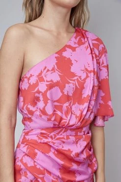 Do + Be Collection Fresh From LA DO & BE One Shoulder Print Dress