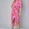 Do + Be Collection Fresh From LA DO & BE One Shoulder Print Dress