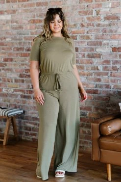 Trendsi Good News Jumpsuit In Khaki Fresh From LA