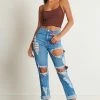 Vibrant M.i.U Medium VIBRANT MIU High Waisted Distressed Boyfriend Jean