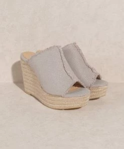 KKE Originals OASIS SOCIETY Bliss Distressed Linen Wedge