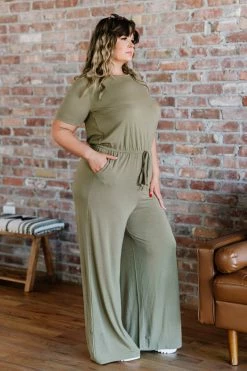Trendsi Good News Jumpsuit In Khaki Fresh From LA