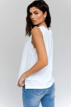 Gilli Edgy Frayed Sleeveless Top Fresh From LA