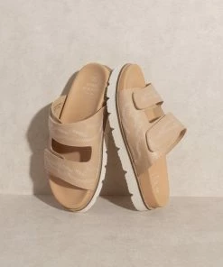 KKE Originals OASIS SOCIETY Layla Embroidered Slide