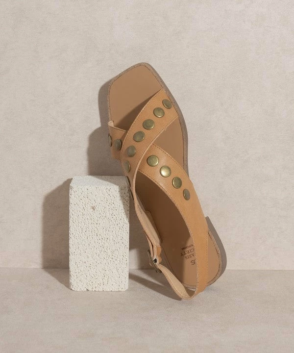 KKE Originals OASIS SOCIETY Kylie Studded Cross Band Sandal 6 KKE Originals OASIS SOCIETY Kylie Studded Cross Band Sandal