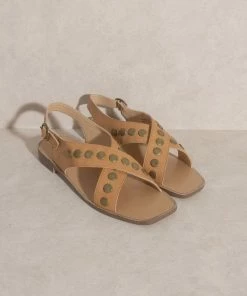 KKE Originals OASIS SOCIETY Kylie Studded Cross Band Sandal 29 KKE Originals OASIS SOCIETY Kylie Studded Cross Band Sandal