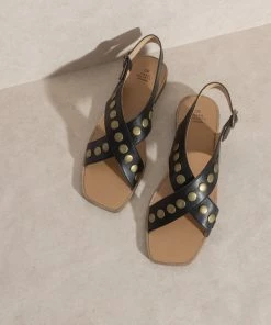 KKE Originals OASIS SOCIETY Kylie Studded Cross Band Sandal 25 KKE Originals OASIS SOCIETY Kylie Studded Cross Band Sandal