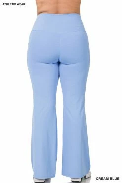ZENANA Fresh From LA Yoga Flare Pants (Plus Size)