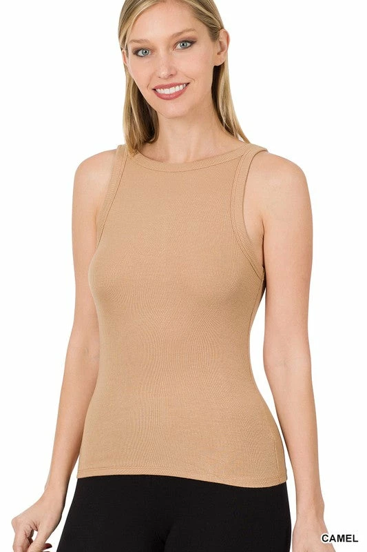 ZENANA Fresh From LA Rayon Ribbed Basic Tank Top 6 ZENANA Fresh From LA Rayon Ribbed Basic Tank Top