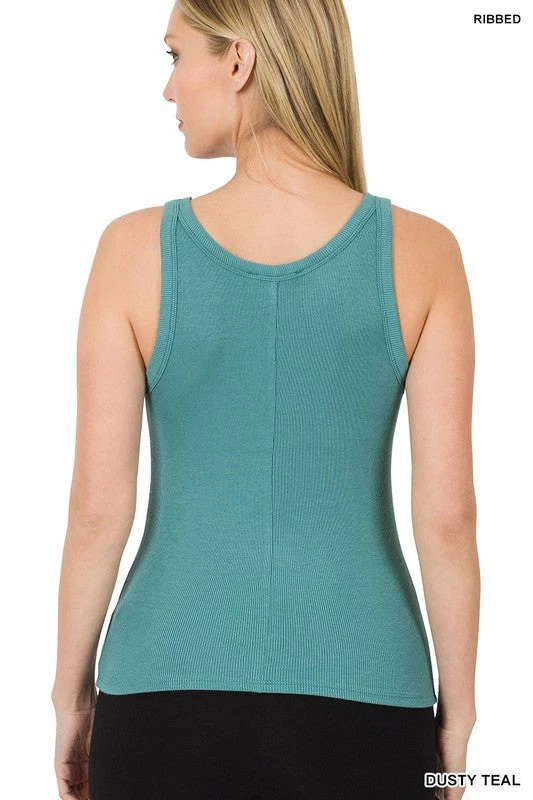ZENANA Fresh From LA Rayon Ribbed Basic Tank Top 9 ZENANA Fresh From LA Rayon Ribbed Basic Tank Top