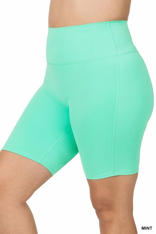 ZENANA Athletic High Rise Biker Shorts (Plus Size) Fresh From LA 7 ZENANA Athletic High Rise Biker Shorts (Plus Size) Fresh From LA