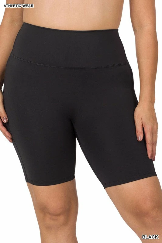 ZENANA Athletic High Rise Biker Shorts (Plus Size) Fresh From LA 5 ZENANA Athletic High Rise Biker Shorts (Plus Size) Fresh From LA