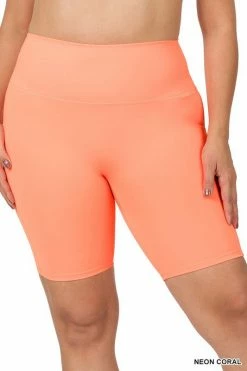 ZENANA Athletic High Rise Biker Shorts (Plus Size) Fresh From LA 27 ZENANA Athletic High Rise Biker Shorts (Plus Size) Fresh From LA