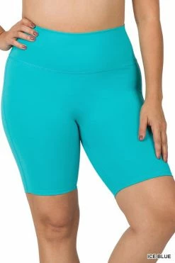 ZENANA Athletic High Rise Biker Shorts (Plus Size) Fresh From LA 28 ZENANA Athletic High Rise Biker Shorts (Plus Size) Fresh From LA