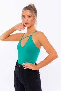 LE LIS Fresh From LA Asymmetrical Strap Bodysuit