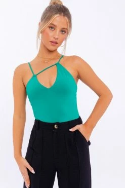 LE LIS Fresh From LA Asymmetrical Strap Bodysuit