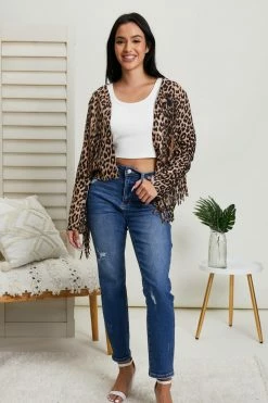 Trendsi Walk On The Wild Side Animal Print Fringe Jacket Fresh From LA 20 Trendsi Walk On The Wild Side Animal Print Fringe Jacket Fresh From LA