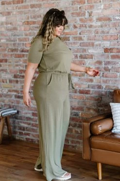 Trendsi Good News Jumpsuit In Khaki Fresh From LA