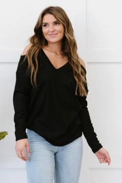 Trendsi Comfort Like Crazy Cold-Shoulder Top Fresh From LA