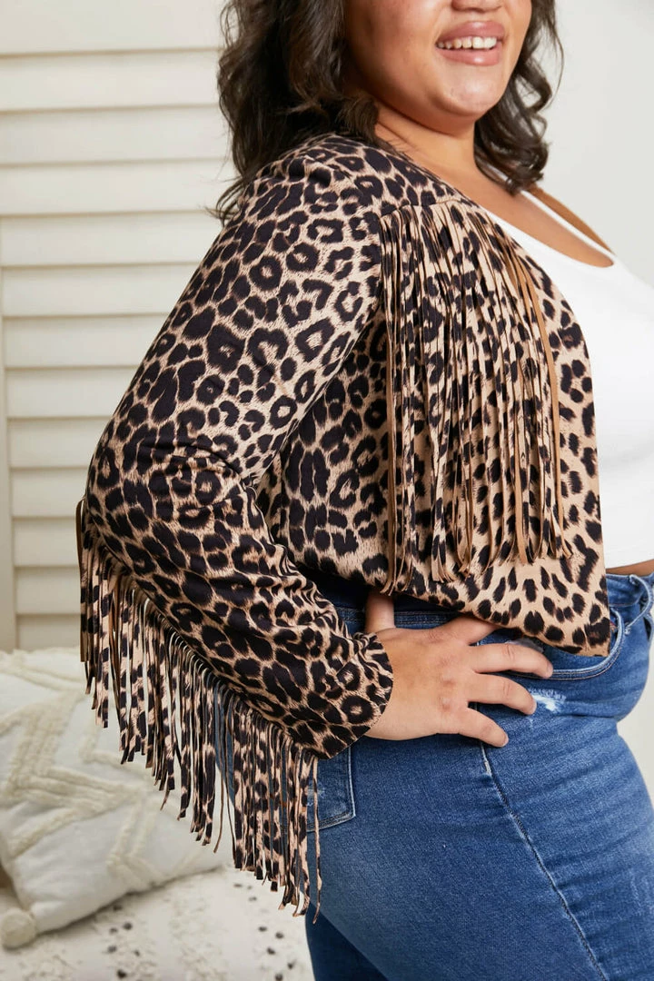 Trendsi Walk On The Wild Side Animal Print Fringe Jacket Fresh From LA 8 Trendsi Walk On The Wild Side Animal Print Fringe Jacket Fresh From LA