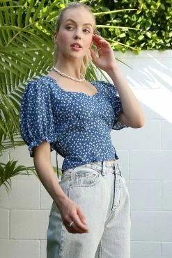 Lilou SS Puff Sleeve Top With Tie Back Fresh From LA 15 Lilou SS Puff Sleeve Top With Tie Back Fresh From LA