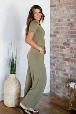 Trendsi Good News Jumpsuit In Khaki Fresh From LA