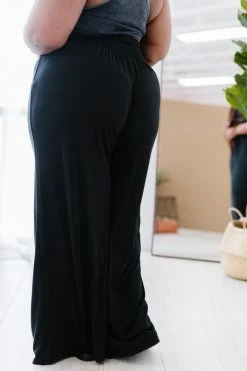 Trendsi Easy Breezy Palazzo Pants In Black