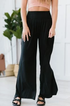 Trendsi Easy Breezy Palazzo Pants In Black
