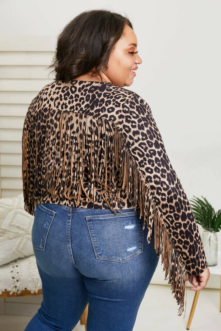 Trendsi Walk On The Wild Side Animal Print Fringe Jacket Fresh From LA 6 Trendsi Walk On The Wild Side Animal Print Fringe Jacket Fresh From LA