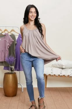 Trendsi Picturesque Pleated Cami Fresh From LA