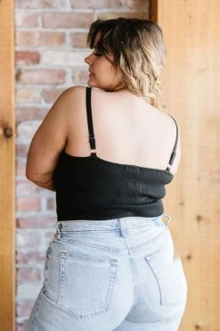 Trendsi Laced-Up Luxe Ribbed Bodysuit