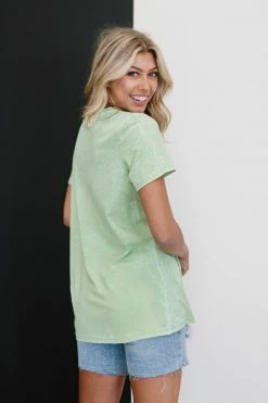 Trendsi Self Love Club Graphic Tee - Lime Fresh From LA