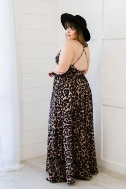 Trendsi Never Stop Leopard Maxi Dress