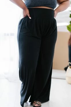 Trendsi Easy Breezy Palazzo Pants In Black