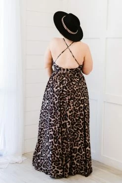 Trendsi Never Stop Leopard Maxi Dress