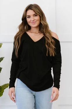 Trendsi Comfort Like Crazy Cold-Shoulder Top Fresh From LA