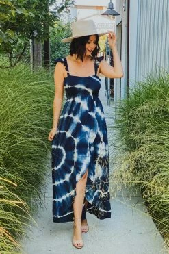 PR-01 Small CBRAND Take The High Road Dress - Navy Tie Dye