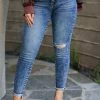 Kan Can Aria High Rise Skinny Jeans - Dark Wash Bottoms 1 Kan Can Aria High Rise Skinny Jeans - Dark Wash Bottoms