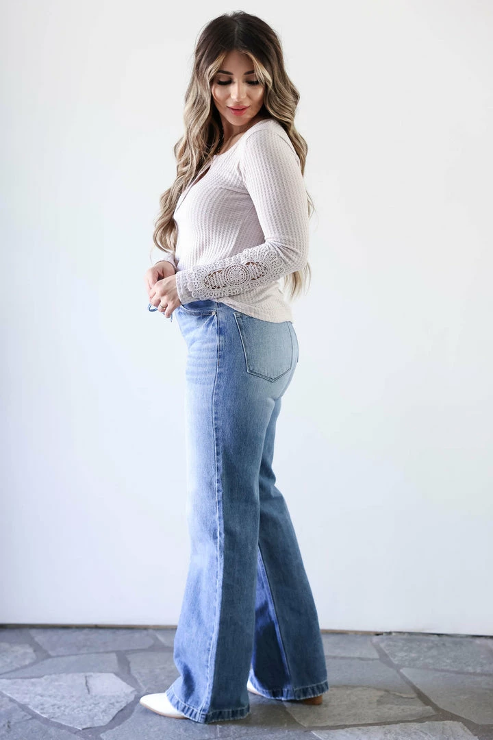 MA-01 CBRAND Not The Same Crochet Sleeve Top - Taupe Small 6 MA-01 CBRAND Not The Same Crochet Sleeve Top - Taupe Small