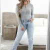 MA-01 CBRAND Warm Me Up Long Sleeve Bodysuit - Heather Grey
