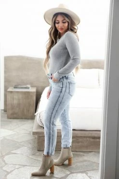 Kan Can Jade Midrise Boyfriend Jeans - Light Wash