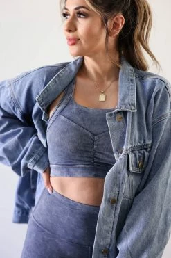 Mono B Leggings Keep It Moving Activewear- Grey