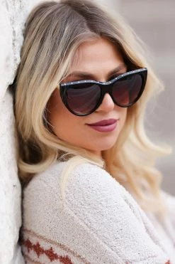 AA Roman Holiday Studded Cat Eye Sunglasses