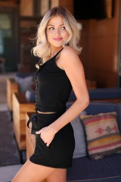 First Love Small Staying In Loungewear - Black