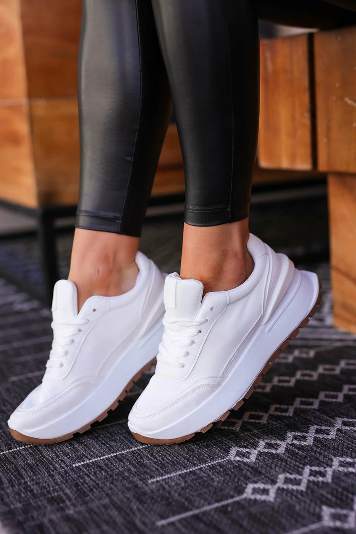 SLL Get Into It Platform Sneakers - White 3 SLL Get Into It Platform Sneakers - White