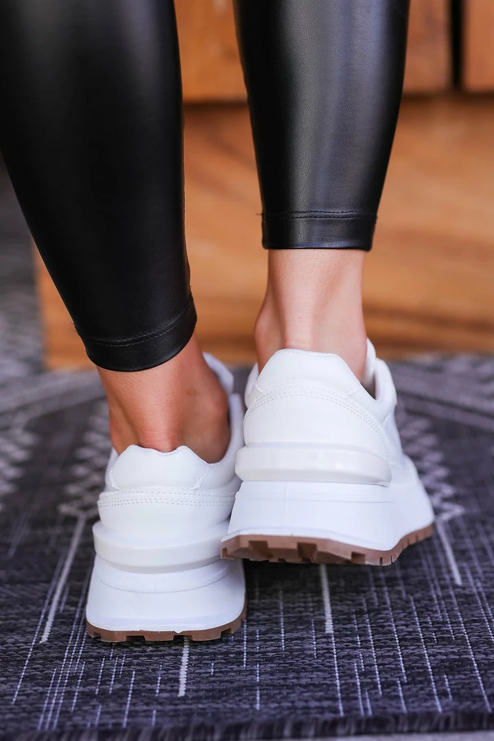 SLL Get Into It Platform Sneakers - White 7 SLL Get Into It Platform Sneakers - White