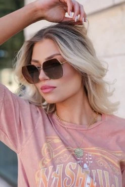 New Arrivals FREYRS Chelsie Sunglasses - Gold