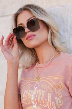 New Arrivals FREYRS Chelsie Sunglasses - Gold
