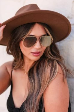 FREYRS Max Classic Aviator Sunglasses - Gold